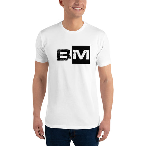 BM Short Sleeve white fitted T-shirt