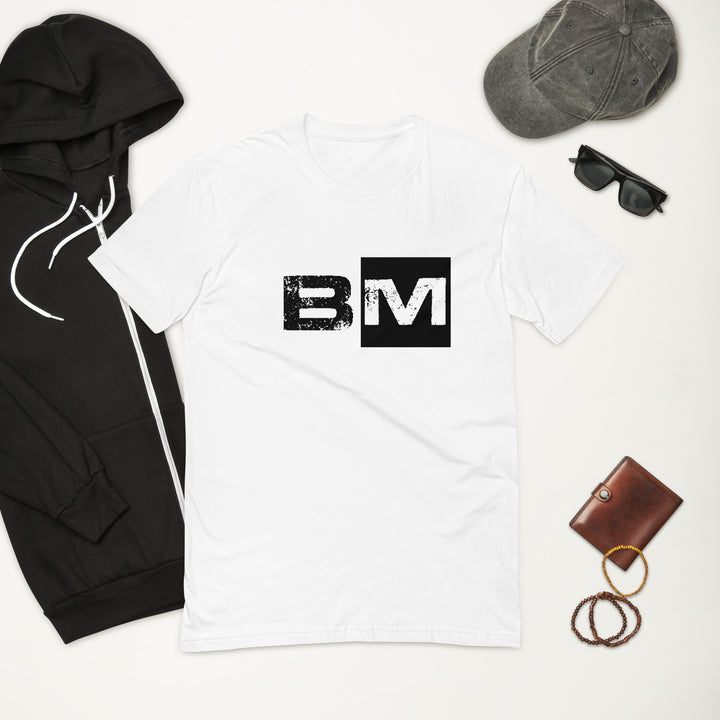 BM Short Sleeve white fitted T-shirt