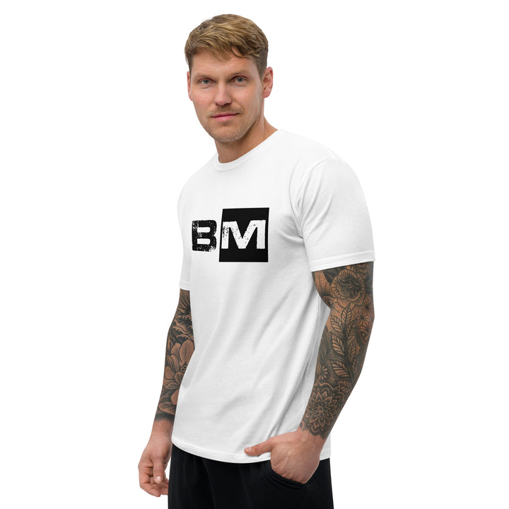 BM Short Sleeve white fitted T-shirt
