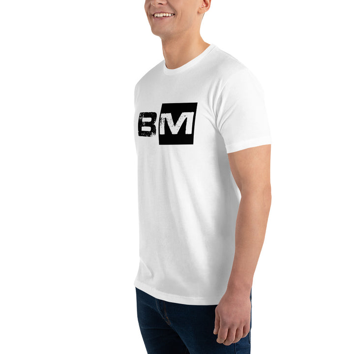 BM Short Sleeve white fitted T-shirt
