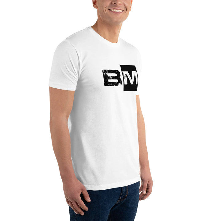 BM Short Sleeve white fitted T-shirt